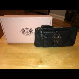 Juicy Couture leather wristlet
